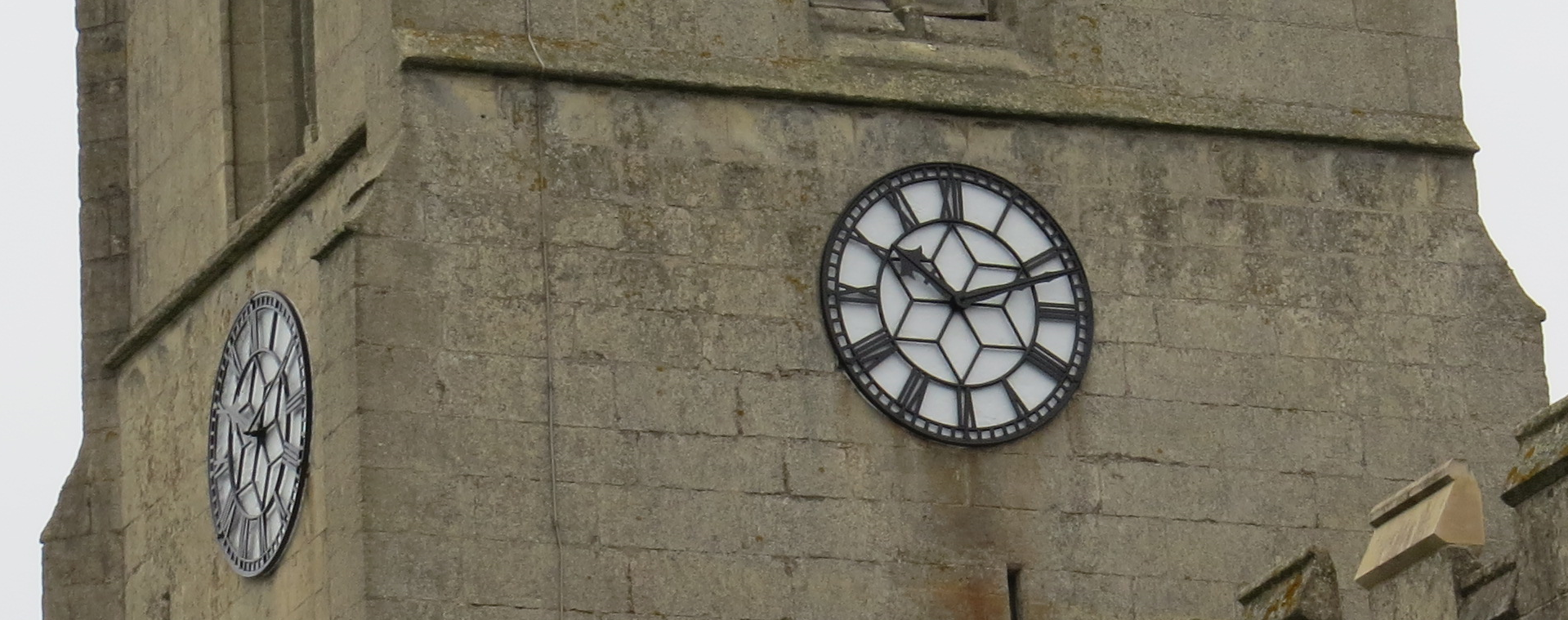 Parish Clock South and East Faces